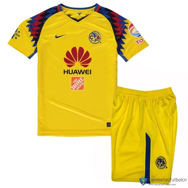 Camiseta Club América Niño Tercera equipos 2017-18 Amarillo